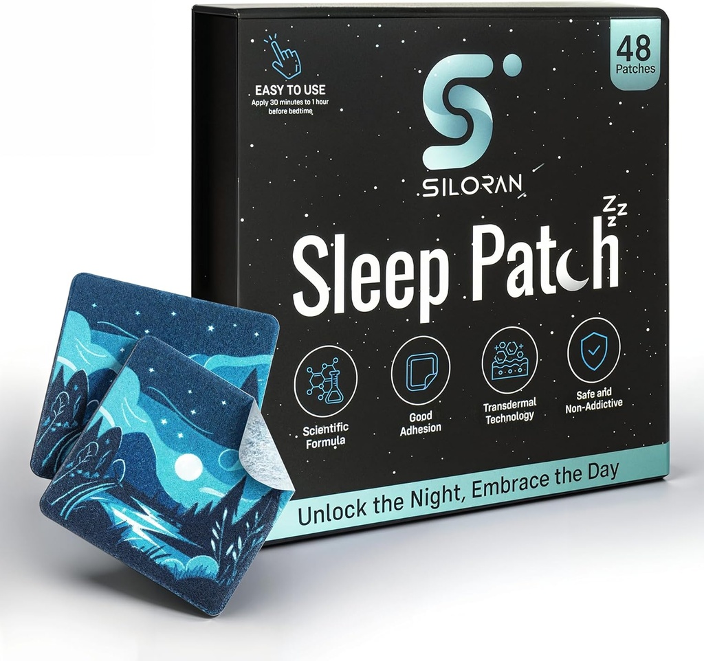 Premium Sleep Patches (48 Days Supply), Sleeping Patch for Adults: Extra Strength Help Melatonin Extended Release, Natural Well Aid to Support Women, Kid Have Night Sweet Dream