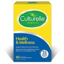 Culturelle Health & Wellness Daily Probiotic Supplement for Men & Women, Helpt ondersteuning van uw immuunsysteem, af en toe diarree, gas & opgeblazen, 15 miljard CFUs, niet-GMO, 50 Tel.