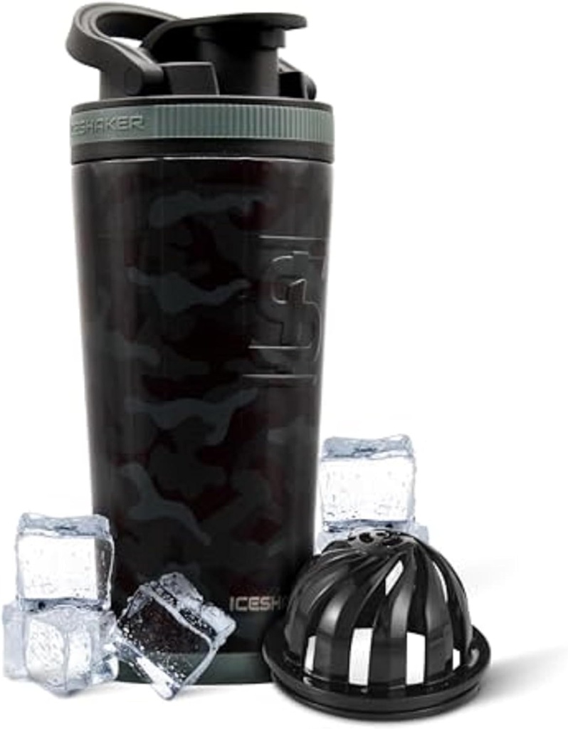 Ice Shaker geïsoleerd roestvrij staal Shaker Bottle 