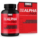 FORCE FACTOR Test X180 Alpha Max Total Testosteron en Nitric Oxide Booster voor mannen met Fenegriekzaad en Tribulus om de bloedstroom te verhogen en mannelijke atletische prestaties te verbeteren, 180 capsules