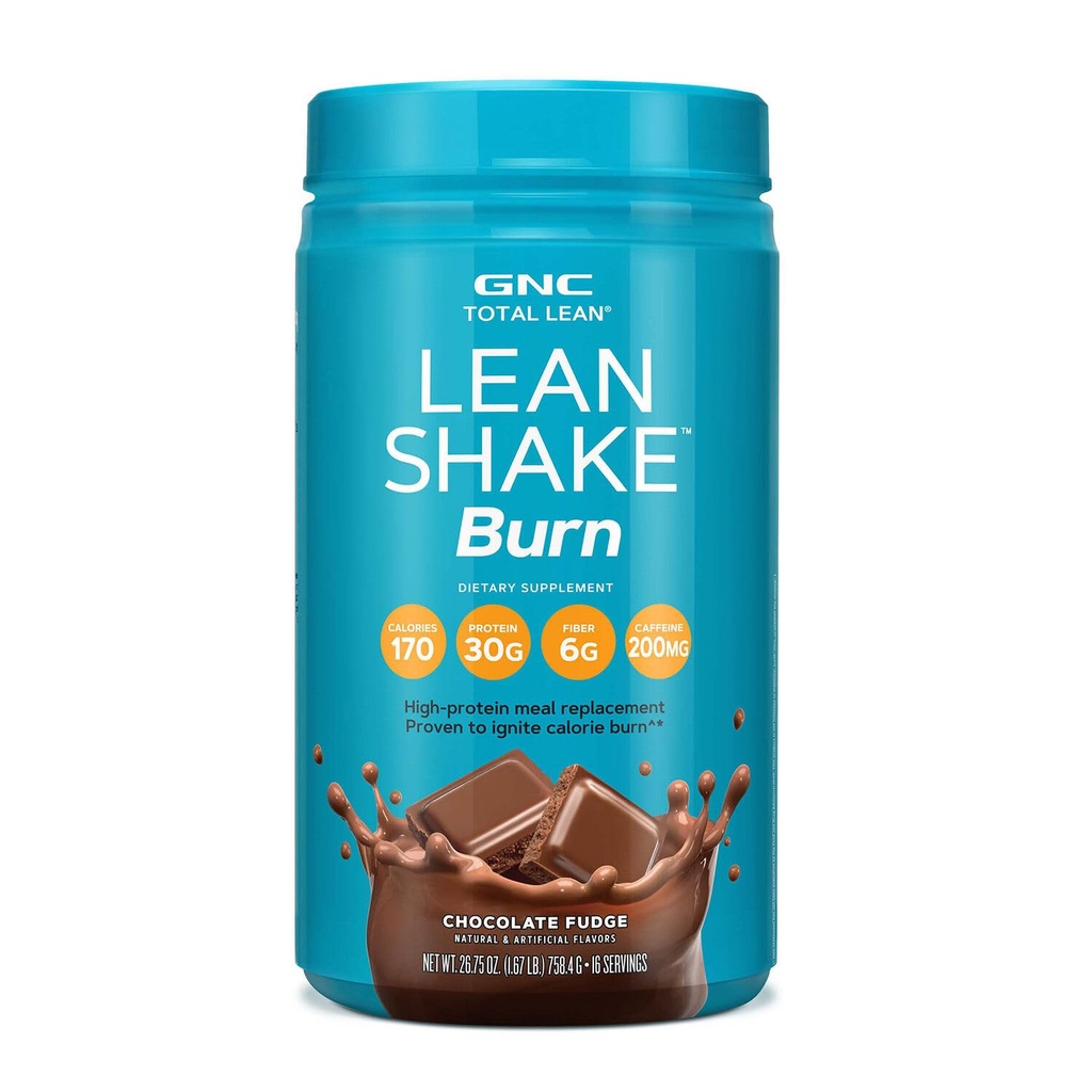 GNC Total Lean Lean Shake Burn - Chocolate Fudge (16 porties)