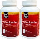 Lid's Mark 500mg Extra sterkte Acetaminophen MegaSize 2Pack (600 Tellen Elk) 7hm2Dcs