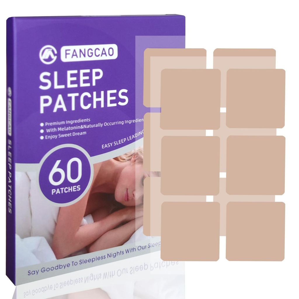Slaap Patches, Slaap Patch voor volwassenen, Premium Ingrediënten Opgewaardeerde 60 Patches Set, Makkelijk aan te passen en comfortabel