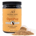 Alpha Honden Voeding OptiPup All-in-1 Puppy Multivitamine bevat 31 Superfoods Inclusief Probiotica en Prebiotica voor Digestieve Ondersteuning, Huid & Immuun Gezondheid en Optimum Groei (60 Servers)