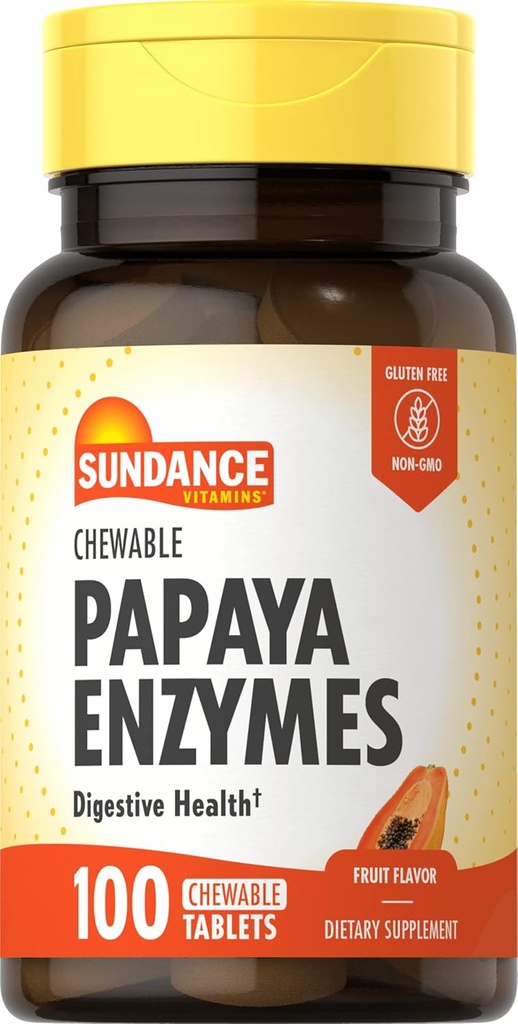 Sundance Kauwbare Papaya Enzyme - 100 tabletten