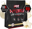 LABRADA Hydro 100% Pure Gehydrolyseerde Wei Protein Isolaat Poeder, Lactosevrij, Glutamine, Snelst Digeting Wei Beschikbaar, Instant Mixing, Delicious Smaak 48 Servers 4lb (Vanilla)