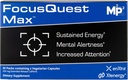 FocusQuest Max Focus Supplement met Uitgebreide Release Cafeïne en L-Theanine, Nootropic Supplement voor energie en productiviteit - Veganistisch, Glutenvrij voor professionals, studenten, drukke moeders en fitness