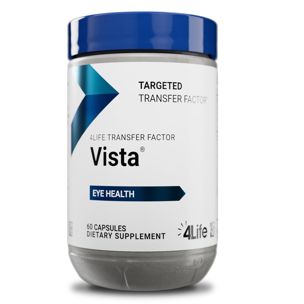 4Life Transfer Factor Vista - Ondersteunt ooggezondheid en zicht met luteïne, zeaxanthine, zink, vitamine C en zwarte bessen - 60 capsules