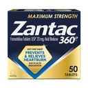 Zantac 360 maximale sterkte tabletten, 50 telling, maagzuur preventie en verlichting, 20 mg tabletten