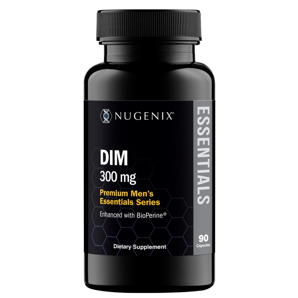 Nugenix Essentials DIM Supplement 305 mg diindolylmethaan & bioperine voor hormoonbalans, 90 capsules