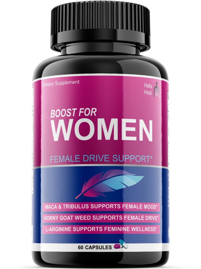 Libido Booster for Women Fast acting with Horny Goat Weed - Female Desire Pillen met Maca Root, Tribulus Terrestris, Ginseng en Hornygoatweed Women - Hormone Balance, Made in USA (60 ct)