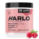 Harlo - Raspberry Salt Electrolyte Drink Mix met Bovine Collageen & Createine- Createine Monohydraat Poeder - Energie Drinkpoeder - Pre-workout poeder - Suikervrije energiedranken - Post Workout Herstel