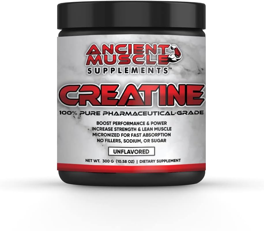 Supplementen Creatine Monohydraat Micronized Powder Unflavored, Keto Friendly, voor snelle herstel en spiermassa en sterkte groei, poeder, 60 porties