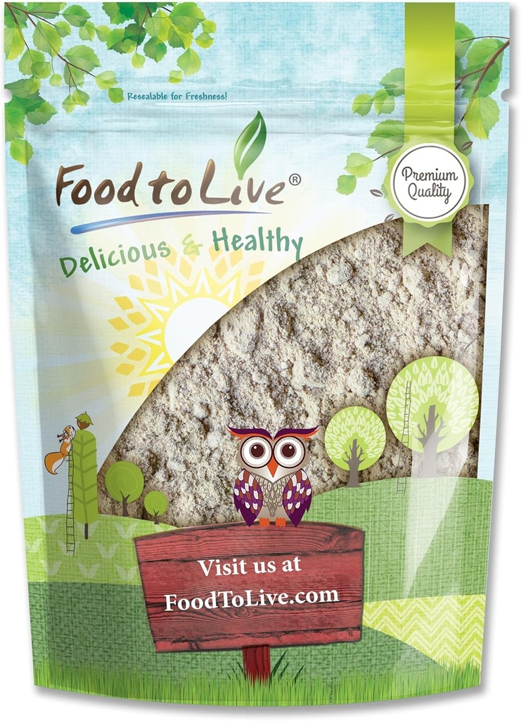 Voedsel om te leven - Psyllium Husk poeder, 1,5 pond - Pure, Kosher, Vegan, Keto, Unflavored, Finely Ground, Bulk, Mixes Goed, Rijk aan oplosbare vezels