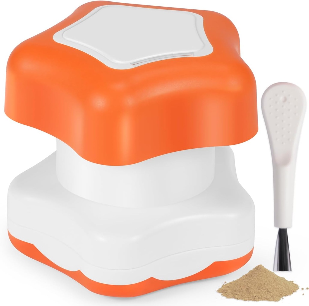 Johnbee Pill Crusher, Pill Grinder Fine Powder Extreem fijn. Opslagruimte. Pillenverbrijzelaars voor ouderen, familie en huisdieren. Siliconen randen. Grind meerdere pillen in een keer - schoonmaken borstel (oranje)