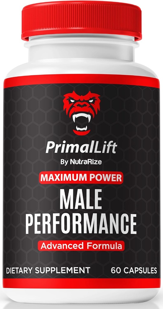 NutraRize PrimalLift Pills, Official Primal Lift for Men, PrimalLift Male Performance, All Natural Formula to Support Performance and Overall Body Wellness, PrimalLift ME Review (60 Capsules)