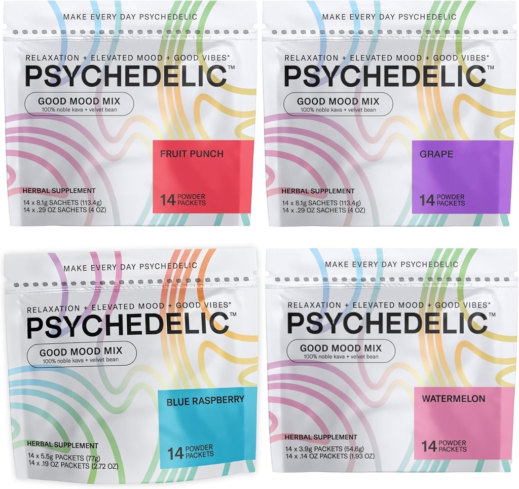 Psychedelisch water Good Mood Mix 4 Flavor gemengde bundel