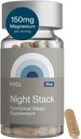 FOCL Rustvolle nacht Magnesium slaapsupplement - Natuurlijke slaaphulp, Melatonine Gratis, Geen Grogginiess, Kalm - Magnesium Supplement voor herstellende slapen met Ashwagandha - Veganistisch, Niet GGO, Wreed Gratis
