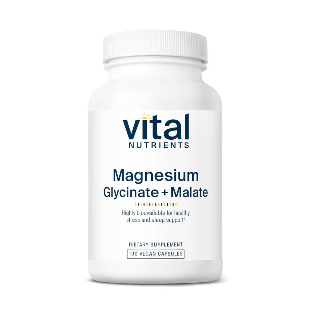 Vitale voedingsstoffen Magnesium Glycinate + Malate 