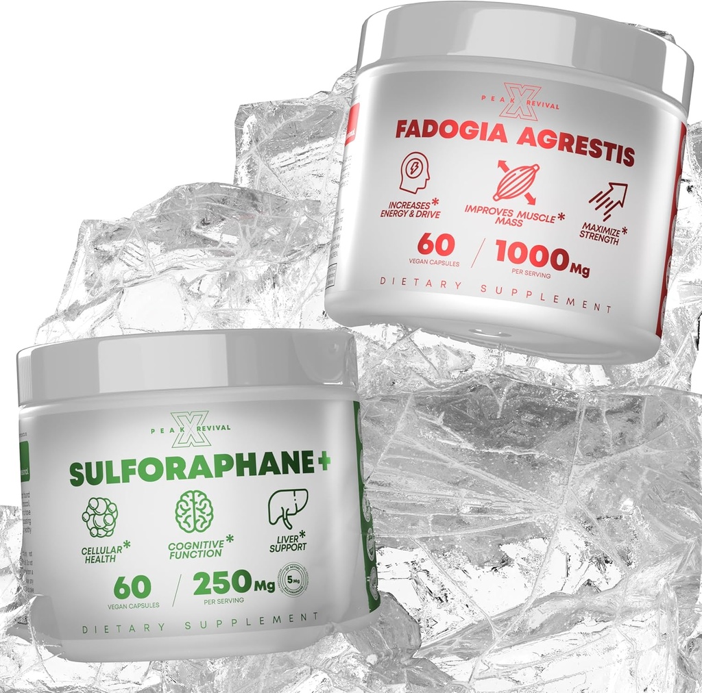 Fadogia Agrestis Real Lab-verified Sulforaphane supplement Potent Extract om energie te verhogen, bevordert cognitieve functie - (60 capsules)