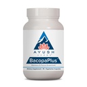 Ayush Kruiden BacopaPlus - Bacopa Supplementen, Biologische Bacopa voor Geheugen & Focus, Cognitieve Ondersteuning pil voor volwassenen met Ginkgo, Gotu Kola, Ashwagandha - 90 Vegetarische Capsules (1 telling)