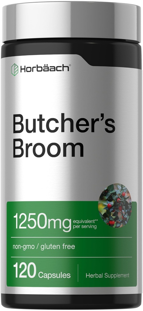 Horbiach Butchers Broom Capsules 1250mg 