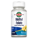 KAL Methylfolaat 1000 mcg, 5-MTHF actieve vorm, Foliumzuursupplement, Hartgezondheid, Prenatale, Mood en Hersenondersteuning, Vegetarisch, Natuurlijke Citroen ActivMelt, 60 dagen garantie, 60 Serv, 60 microtabletten