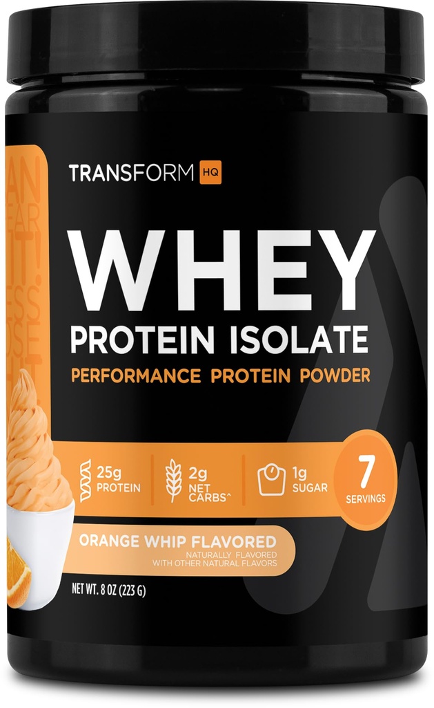 TransformHQ Wei Protein Isolaat (WPI) Oranje Whip Smaak 7 Servers - Voorvormend Proteïne Poeder