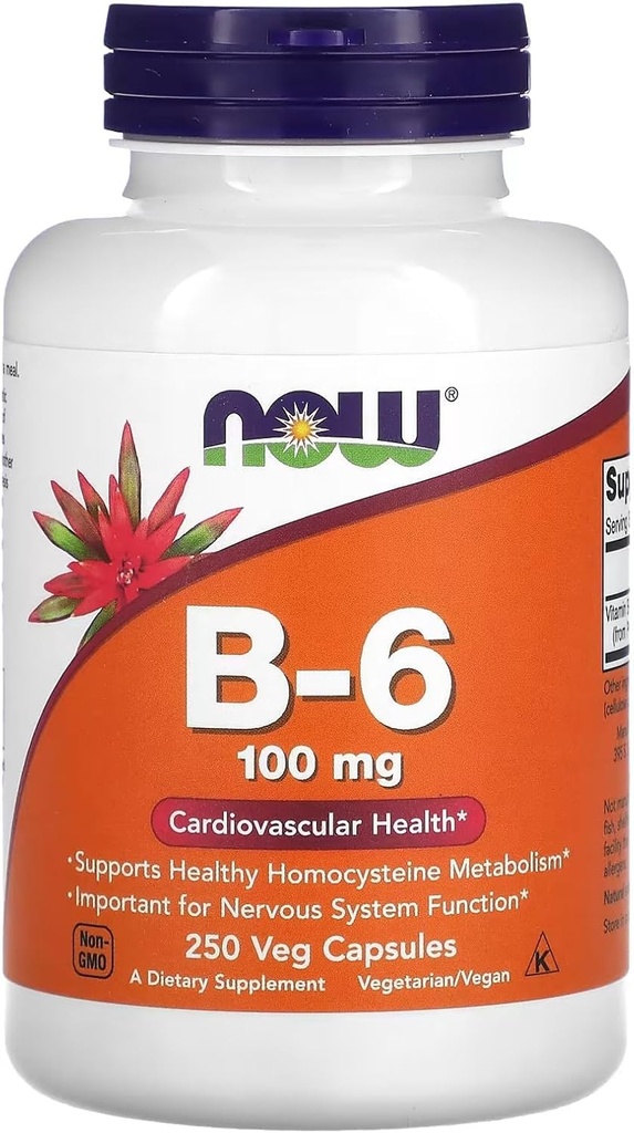 Nu Foods Vitamine B-6 250 Capsules/100mg