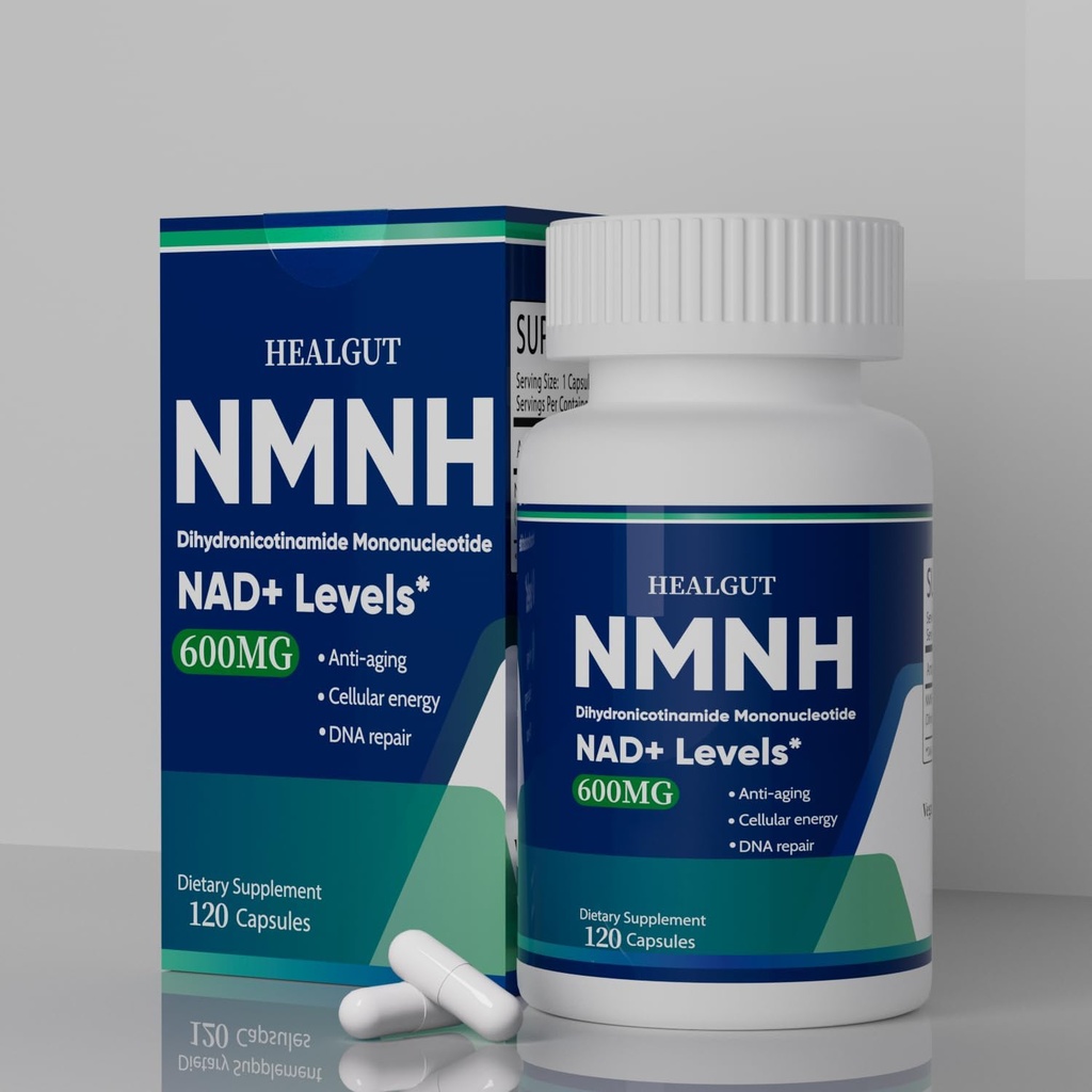 NMNH Capsules: 120 Telling, 600mg NMNH Supplement voor NAD+ Optimalisatie