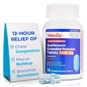 TIME-CAP LABS, INC. Tijdig Guaifenesin 1200 mg Uitgebreide Release Tablets - Expector Slijm Relief & Borstcongestie Relief voor volwassenen - duurt tot 12 uur - 70 Tel.