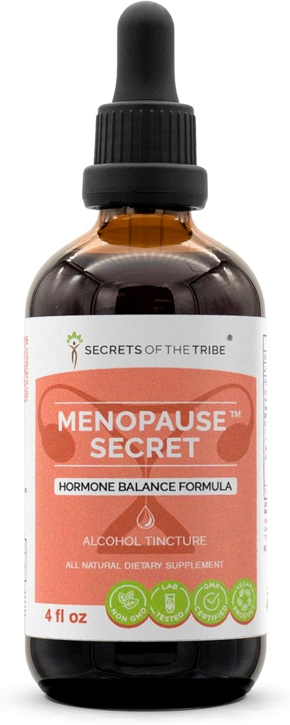 Geheimen van de Stam - Menopauze geheim, kruidensupplement Blend Drops Alcohol Liquid Extract, Hormone Balance Formula (4 fl oz)