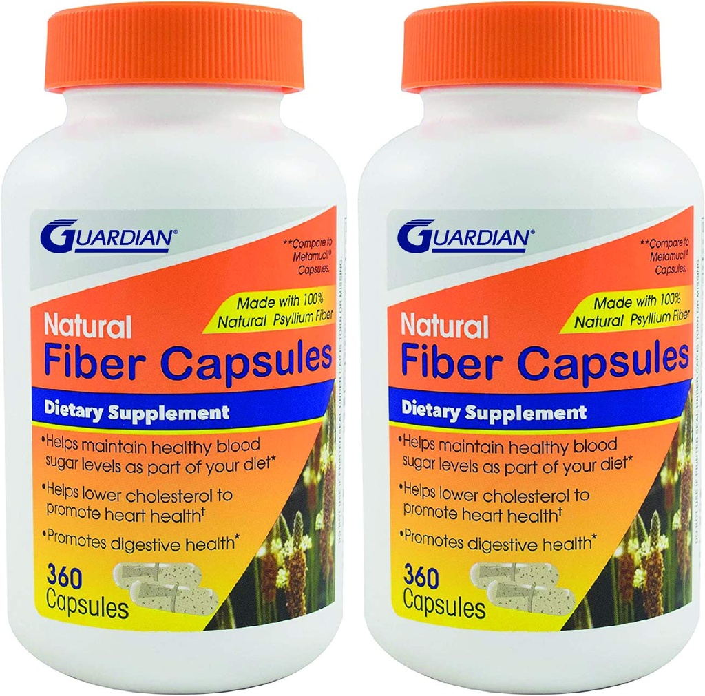 Guardian Psyllium Fiber Capsules, Natuurlijke Psyllium Husk (720Ct)