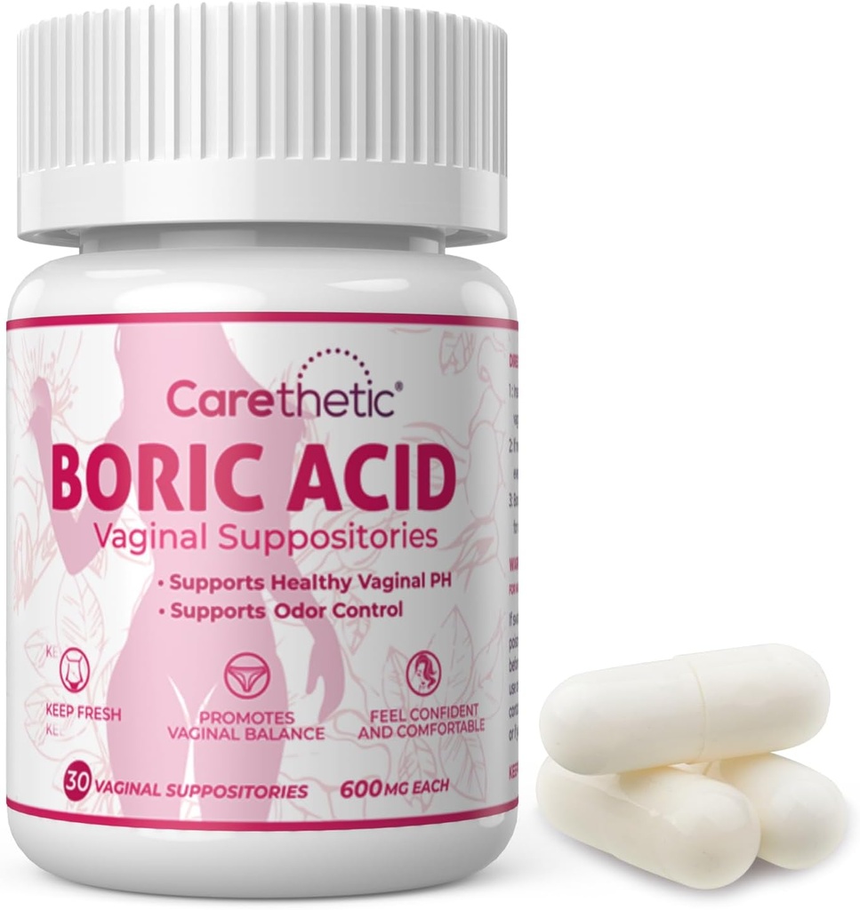 Vaginale Zettelingen - pH Balance & Odor Control for Women, 600mg, 30 Count - Gentle Vrouwelijke Gezondheid