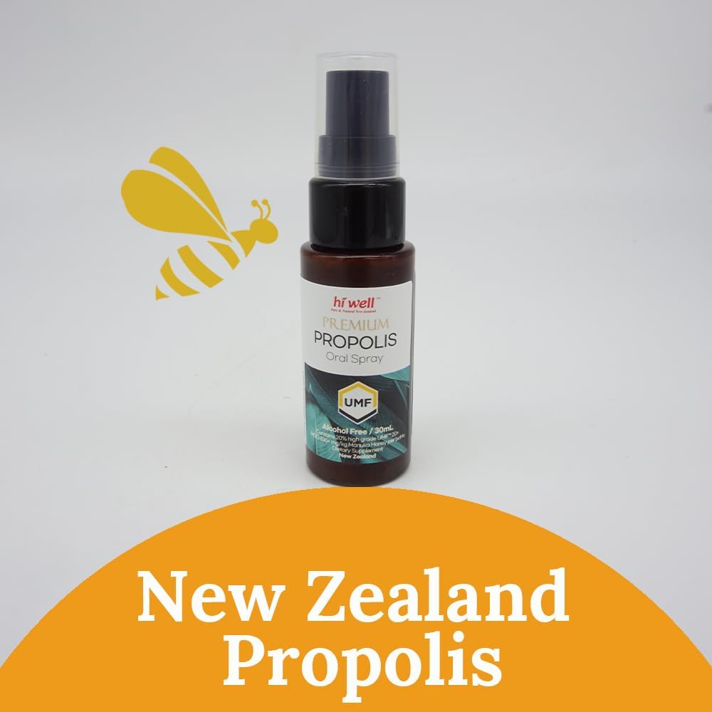 (verpakking van 3) Hi Well Premium Propolis MGO 830+ Oral Spray 30ml