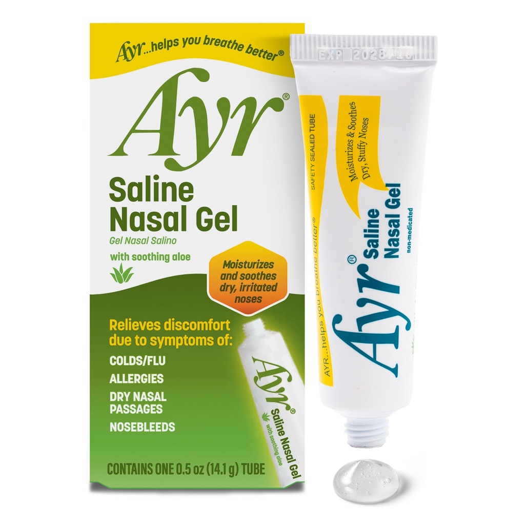 Ayr Saline Nasal Gel, met rustgevende aloë, 0,5 Ounce Tube (verpakking van 1)