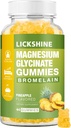 1 Pack Magnesium Glycinate Gummies 1000mg, Calcium, Kalium, Bromelaine, Vitamine D, B6, CoQ10 Supplement voor ontspanning, kalmering Mood, Stress Relief en Slaap voor volwassenen & kinderen, 60 Tellingen
