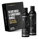 The Baard Struggle - Radiance Beard Wash & Conditioner Bundle - Silver Collection - Pack of 2, Viking Storm - Voeding, Reiniging, Softens, & Versterkt Baard - Baardwasmachine en Conditioner voor mannen