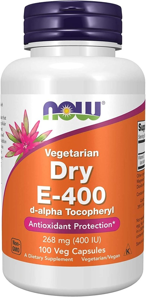 Nu Foods Vitamine E-400 Droog - 100 Caps (2 verpakkingen)