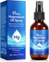 Pure Magnesium Oil Spray, Biologische Magnesium Spray voor voeten, Topical Magnesium Spray Glass Bottle,Nourish The Skin, Alleviate Haarverlies, Unclog Pores, 2 fl oz