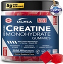 120 Creatine Monohydraat Gummies for Men & Women, Vegan-Friendly, Sugar-Free, & smakelijke kauwtabletten - Instantized Creatine Gummies for Enhanced Muscles Growth, Recovery, & Performance (Raspberry)