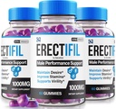 (3 Pack) Erectifil Gummies, Erectifil 1000 MG Gummies, All-Natural Formula Support for Men, Premium Male Supplement for All Health and Peak Performance, Erec tifil Gomitas Reviews (180 Gummies)