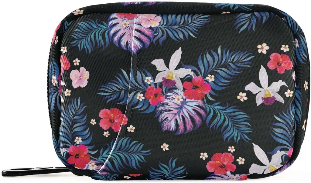 Pillen Organisator Palm Bladeren Bloemen pil Box 7 Dag pil Case Bag Travel pil Organizer Bag met rits draagbare week Case Compacte grootte voor vitamine supplement houder