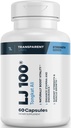 Transparante Labs LJ100 - Eurycoma Longifolia Tongkat Ali Extract 100mg Capsules voor Lean Body Mass, sterkte en prestatieverbetering - 60 Tel.