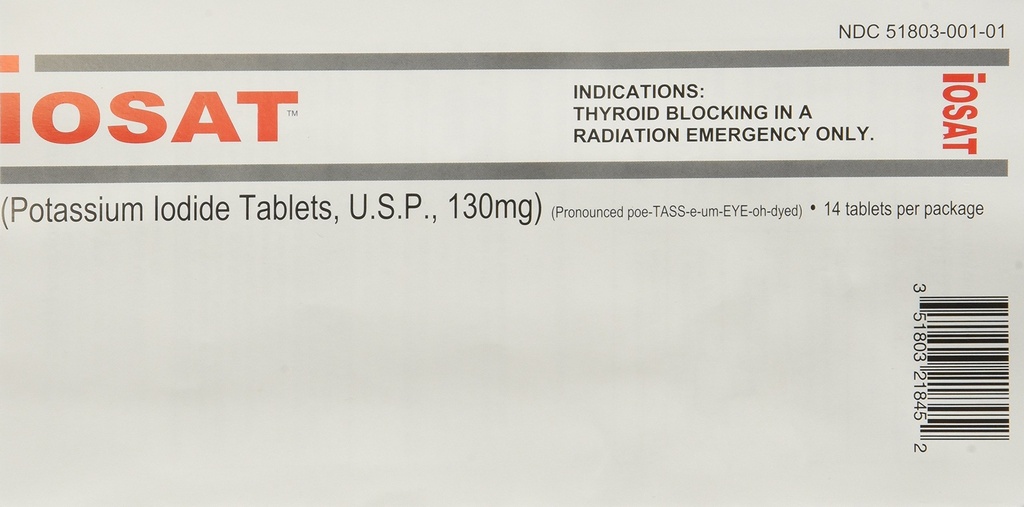 IOSAT 130 mg Kaliumiodide Tabletten, 5 Tellen