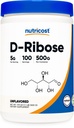 Nutricost D-Ribose Poeder 500 Gram - 5000mg per portie, Non-GMO (500 Gram)