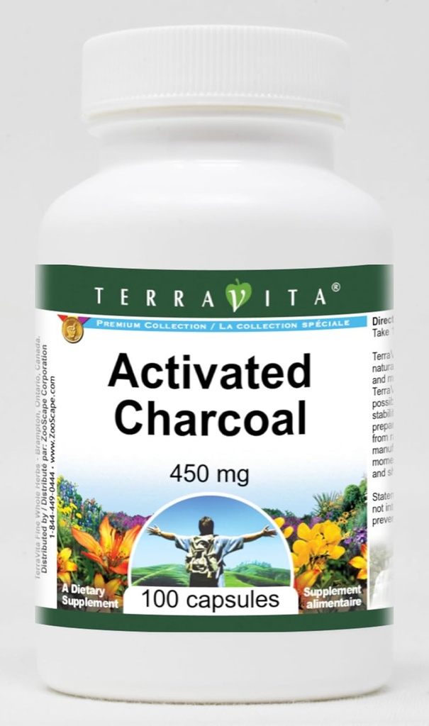 Actieve kool - 450 mg (100 capsules, ZIN: 510652) - 3 verpakkingen