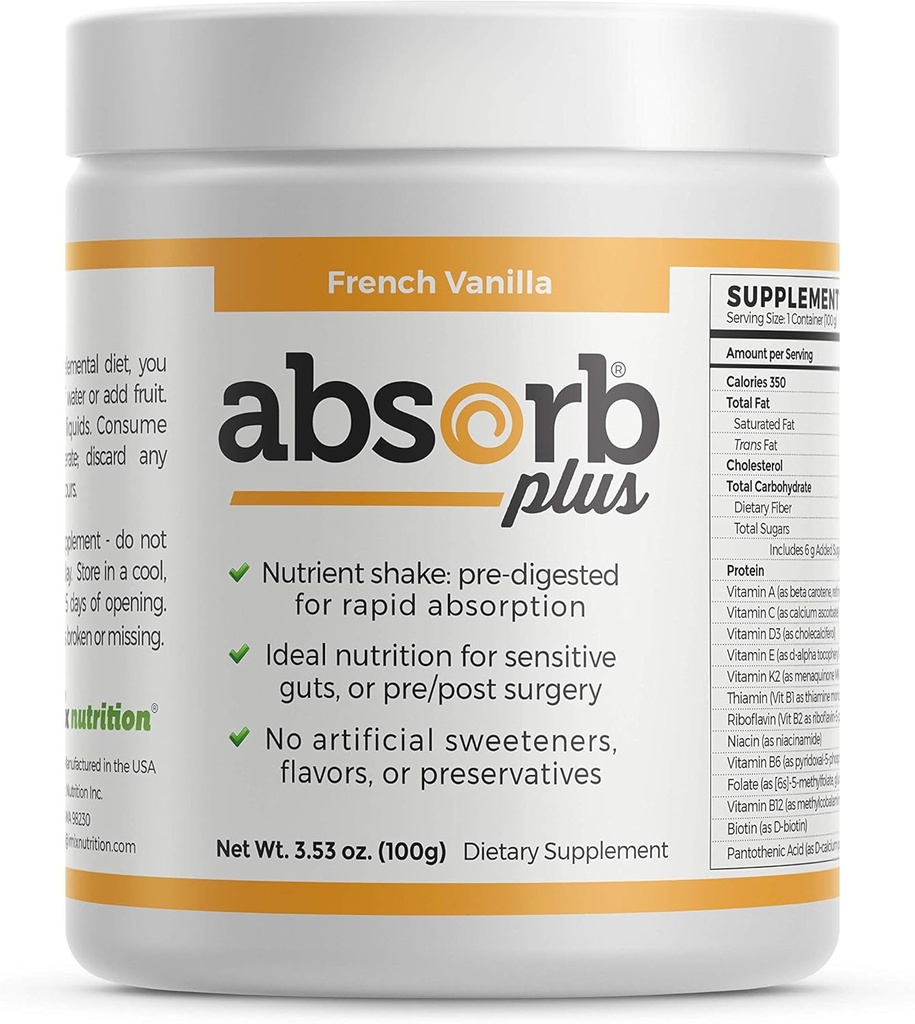 Isolaateiwit - Voedingssupplement voor verbeterde Gut Health, Extra voedingsondersteuning, Non-GMO, Glutenvrij, Lactosevrij, Caseïnevrij (100 g, Franse Vanille)