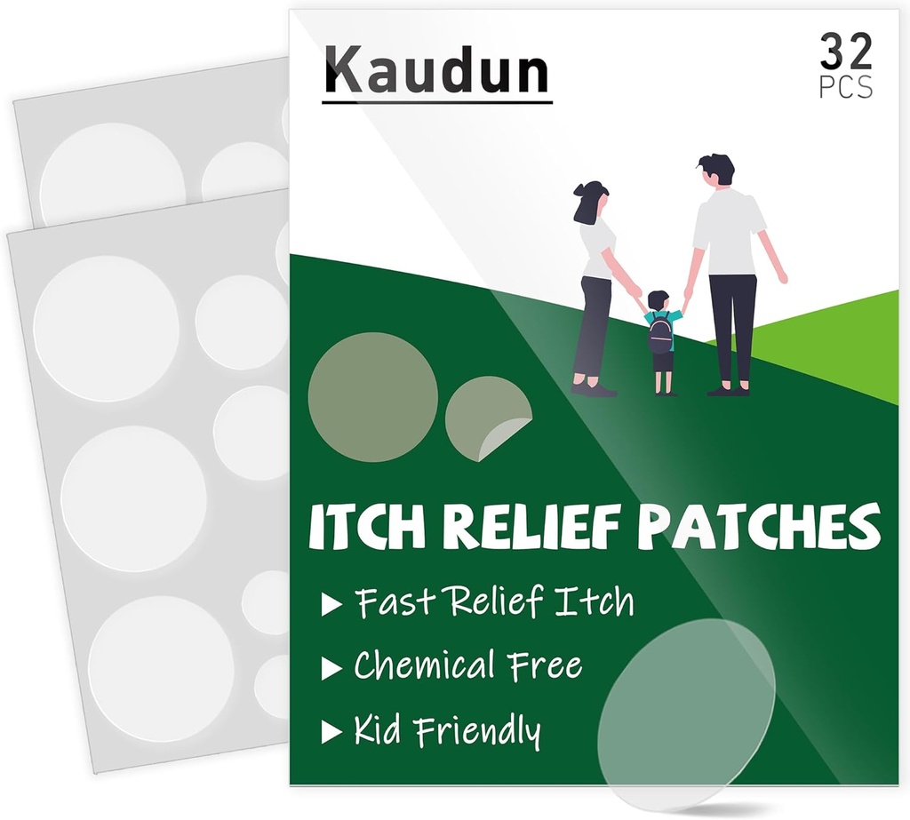 Itch Relief Patches, 32 PCS 3 Maten Natuurlijke Bite Relief Stickers