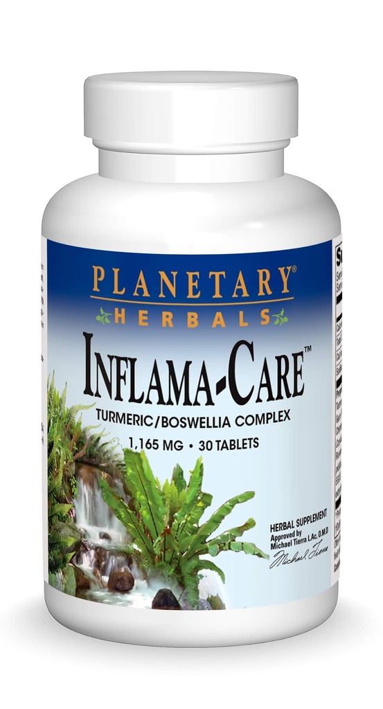 Planetaire kruiden Inflama-Care 1165 mg Kurkuma, Boswellia Complex - 30 tabletten